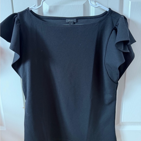Ann Taylor Tops - Ann Taylor Black Ruffle Sleeve Blouse